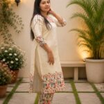 Ivory Meadow printed Kurta Set