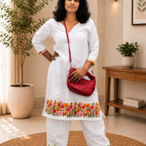 Cotton Kurti & Straight Pant Set